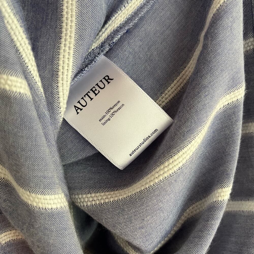 Auteur Revolve Linda Dress Off the Shoulder A-Line Striped Women's Size XS NWT - Picture 8 of 10